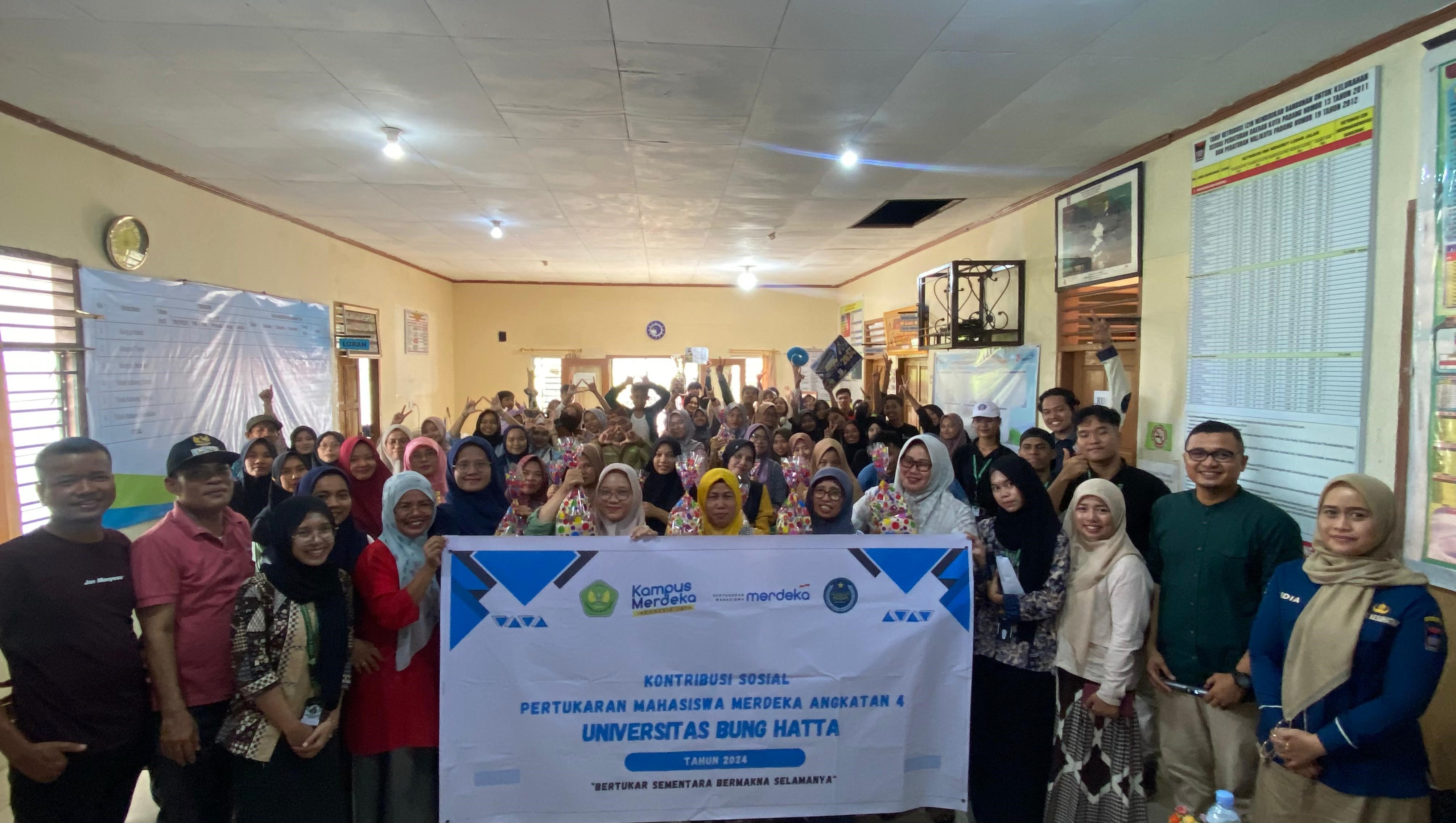 PMM 4 Universitas Bung Hatta Lakukan Penyuluhan Stunting di Kelurahan Bungus Timur
