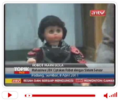 Mahasiswa UBH Ciptakan Robot Dengan Sistem Sensor