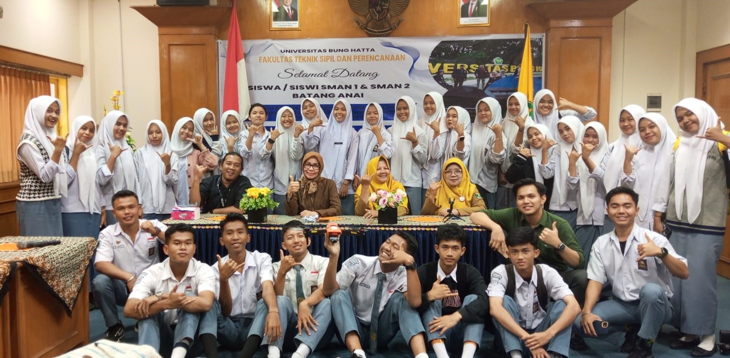 SMAN 1 dan SMAN 2 Batang Anai Kunjungi Universitas Bung Hatta, Tim FTSP Bekali Untuk Tentukan Kampus Pilihan