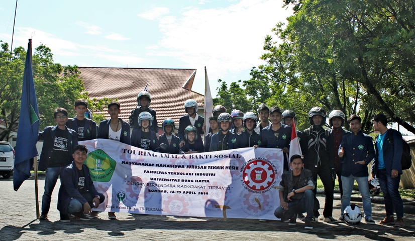 Mahasiswa Teknik Mesin UBH Gelar Touring Amal