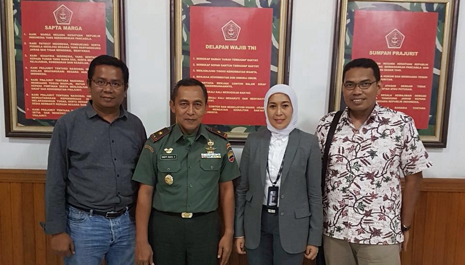 CDC Universitas Bung Hatta Jajaki Kerja Sama Dengan Korem 032/Wirabraja