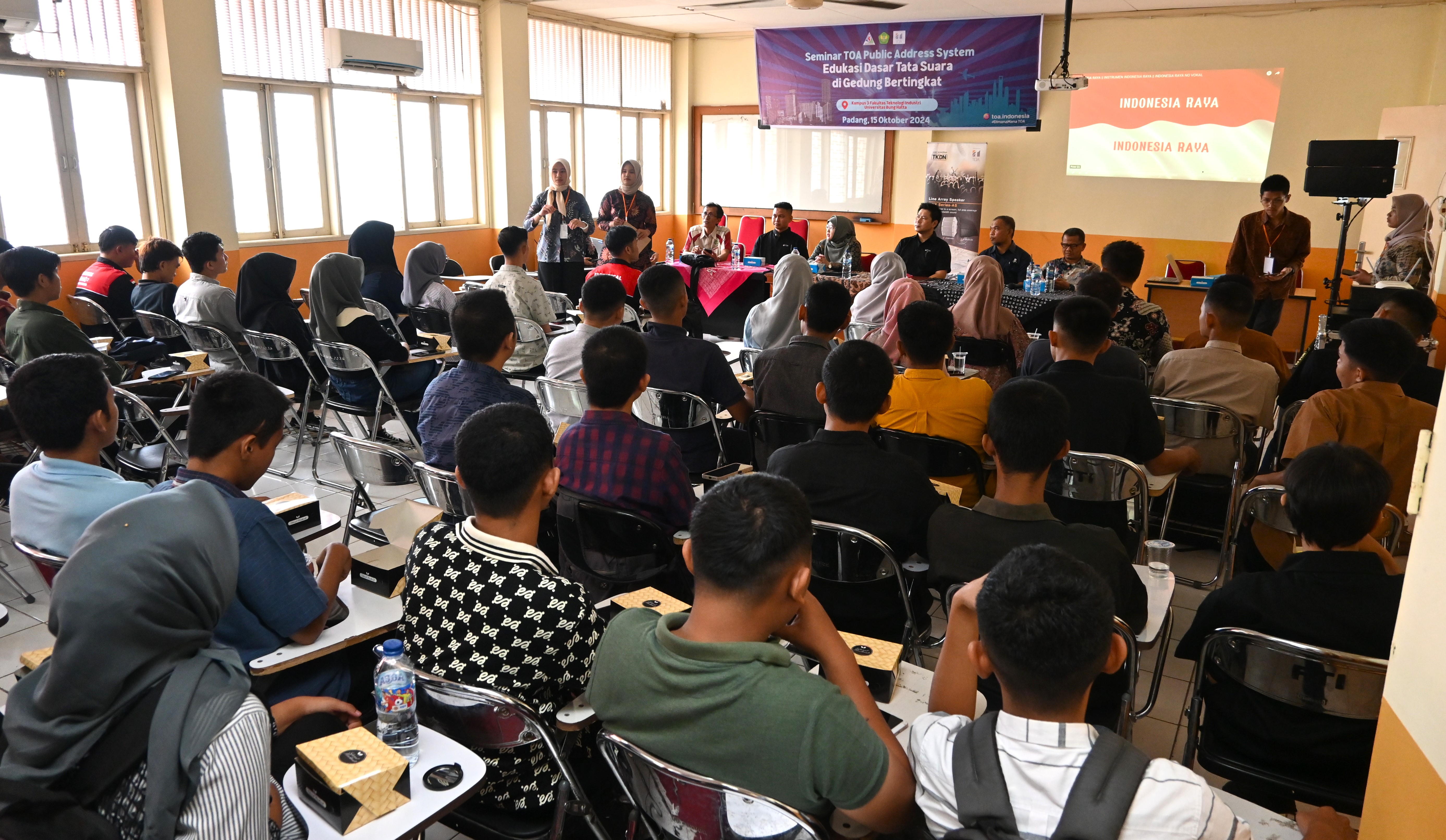 Tingkatkan Wawasan Tentang Teknologi Tata Suara di Gedung Bertingkat, Prodi Teknik Elektro-FTI Gandeng PT. Toa Indonesia