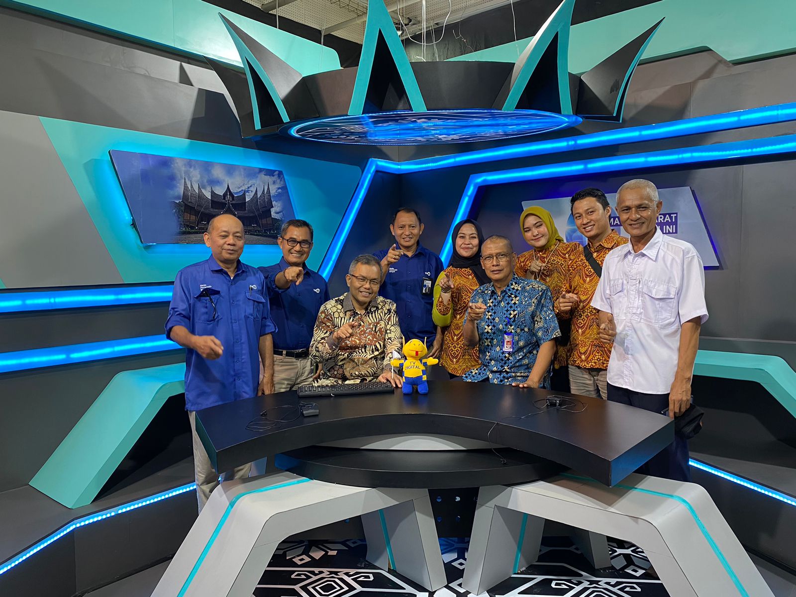 Rektor dan Pimpinan Universitas Bung Hatta Kunjungan Ke LPP TVRI Sumbar