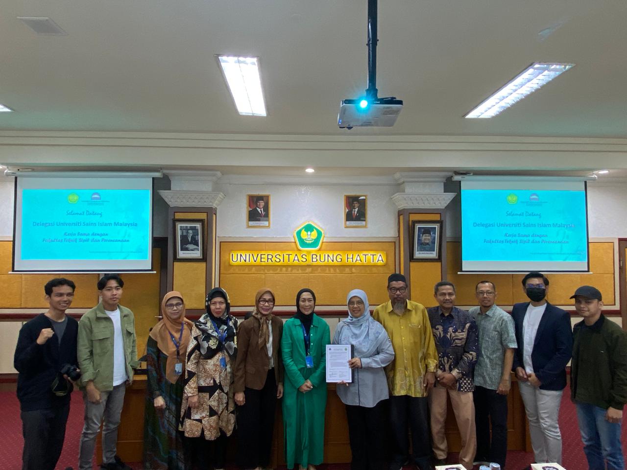 FTSP Universitas Bung Hatta dan Fakulti Kejuruteraan dan Alam Bina USIM Malaysia Bangun Kerja Sama