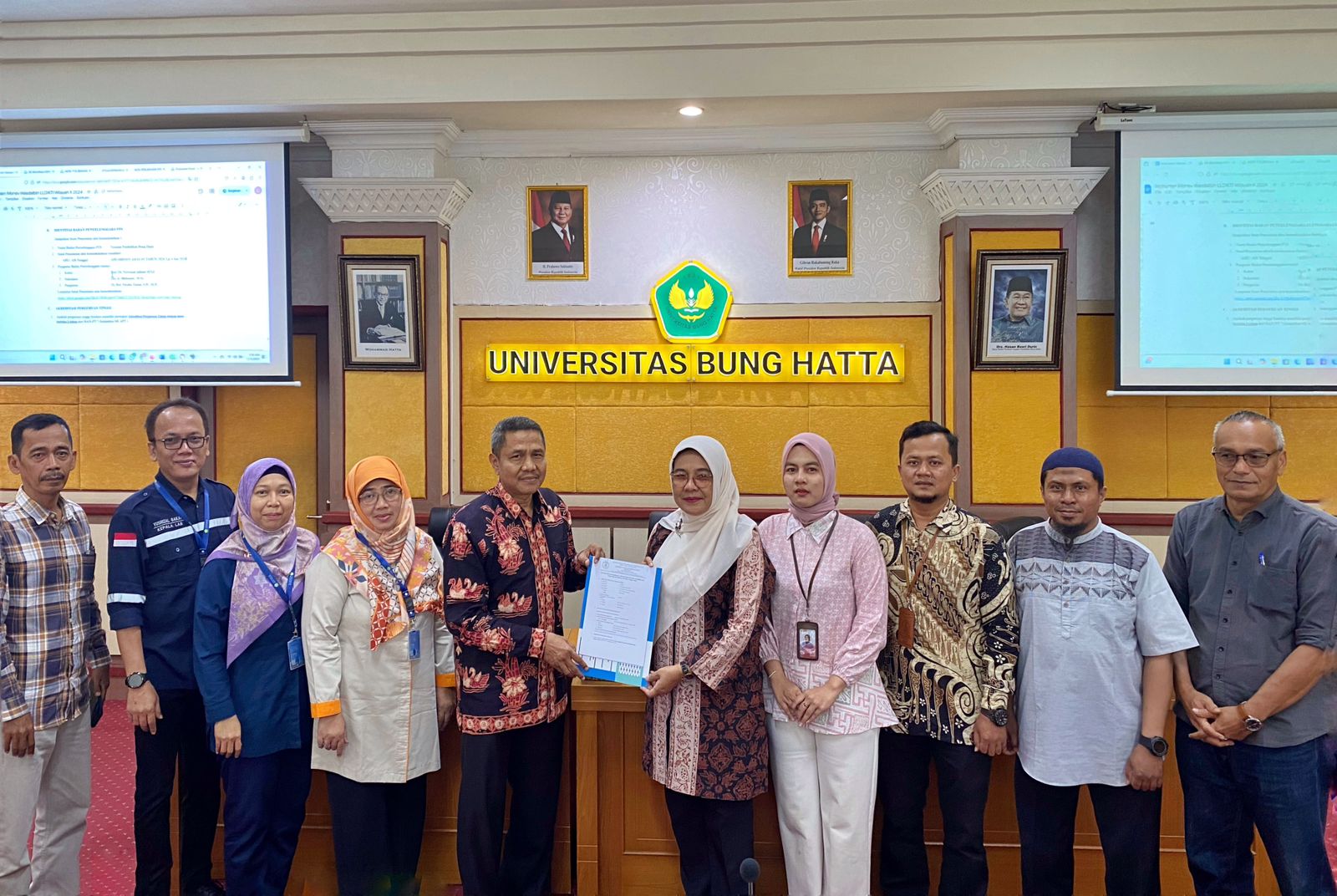 Universitas Bung Hatta Terima Tim Monev Wasdalbin LLDIKTI Wilayah X Tahun 2024