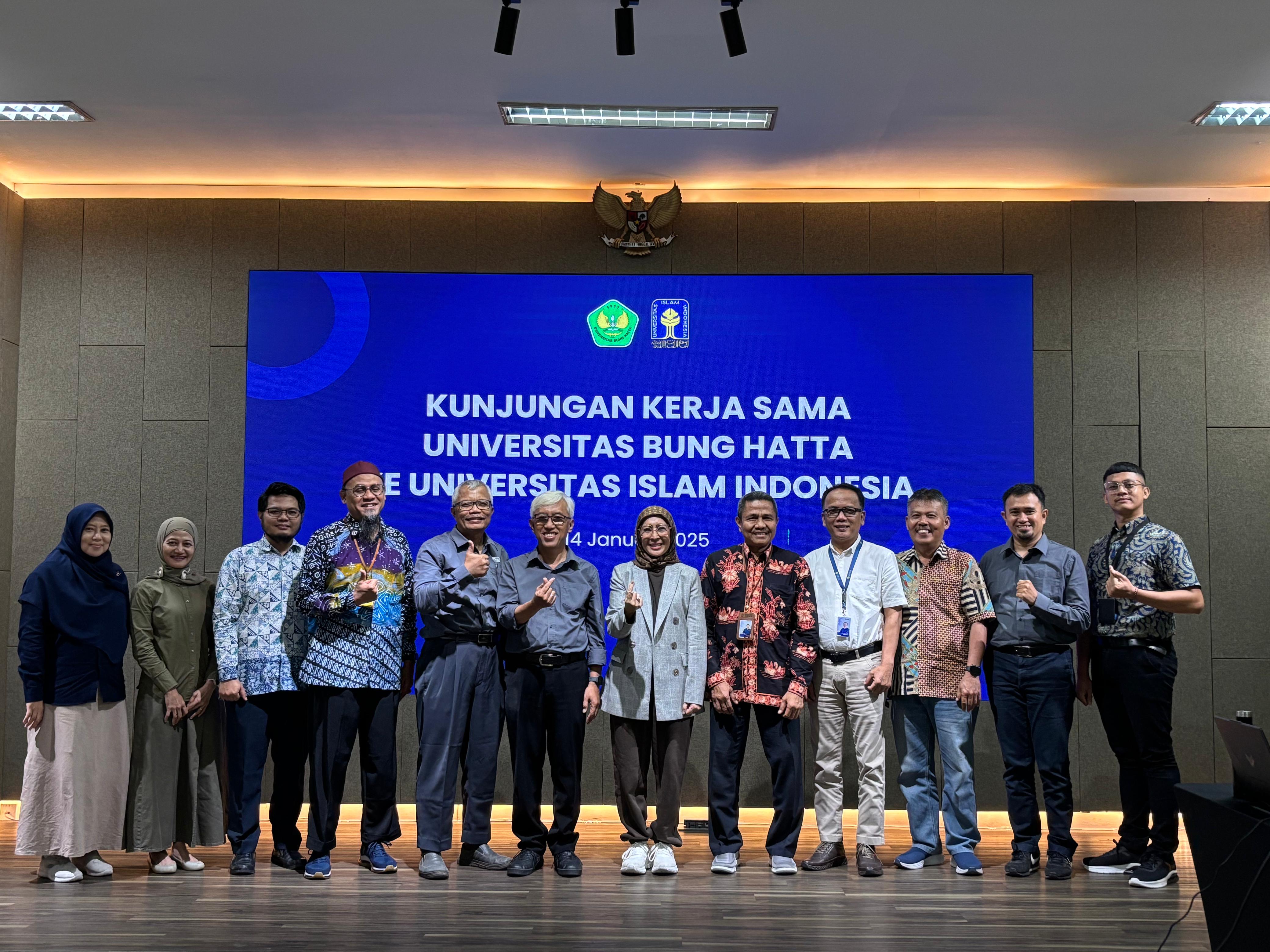 Universitas Bung Hatta Perkuat Kerja Sama Dengan Universitas Islam Indonesia