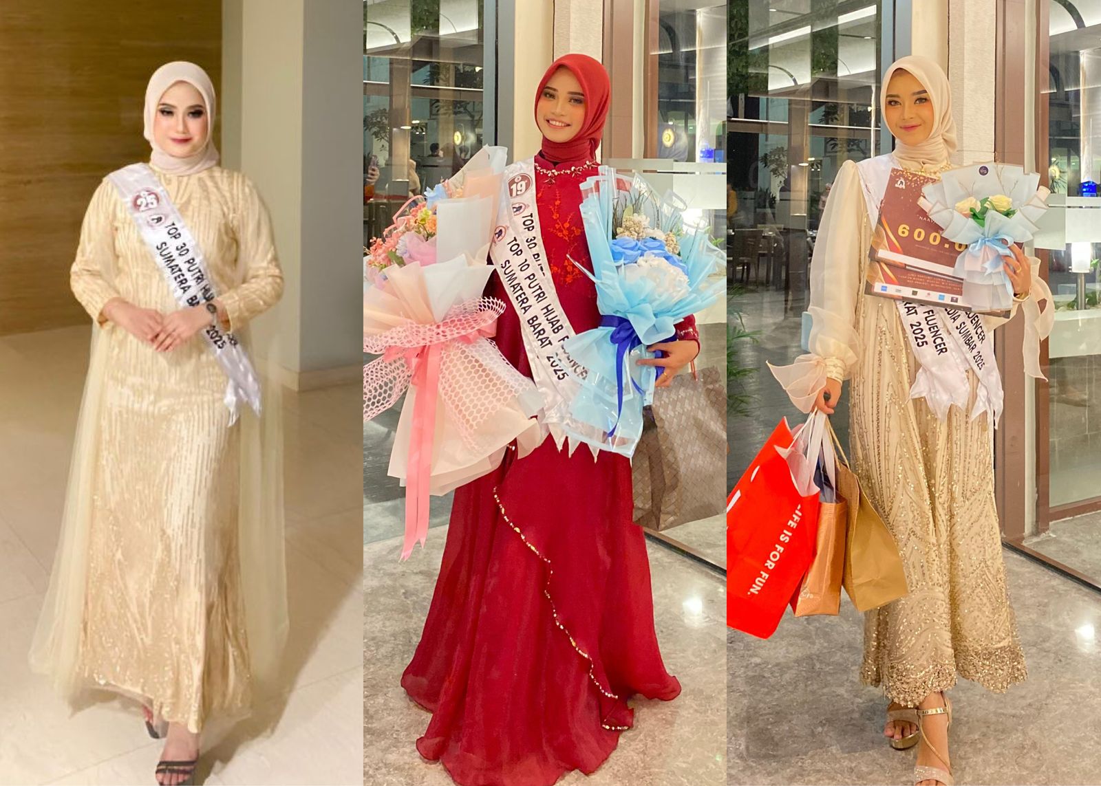 3 Mahasiswa Universitas Bung Hatta Tampil dan Menjadi Putri Hijabfluencer Sumbar 2025