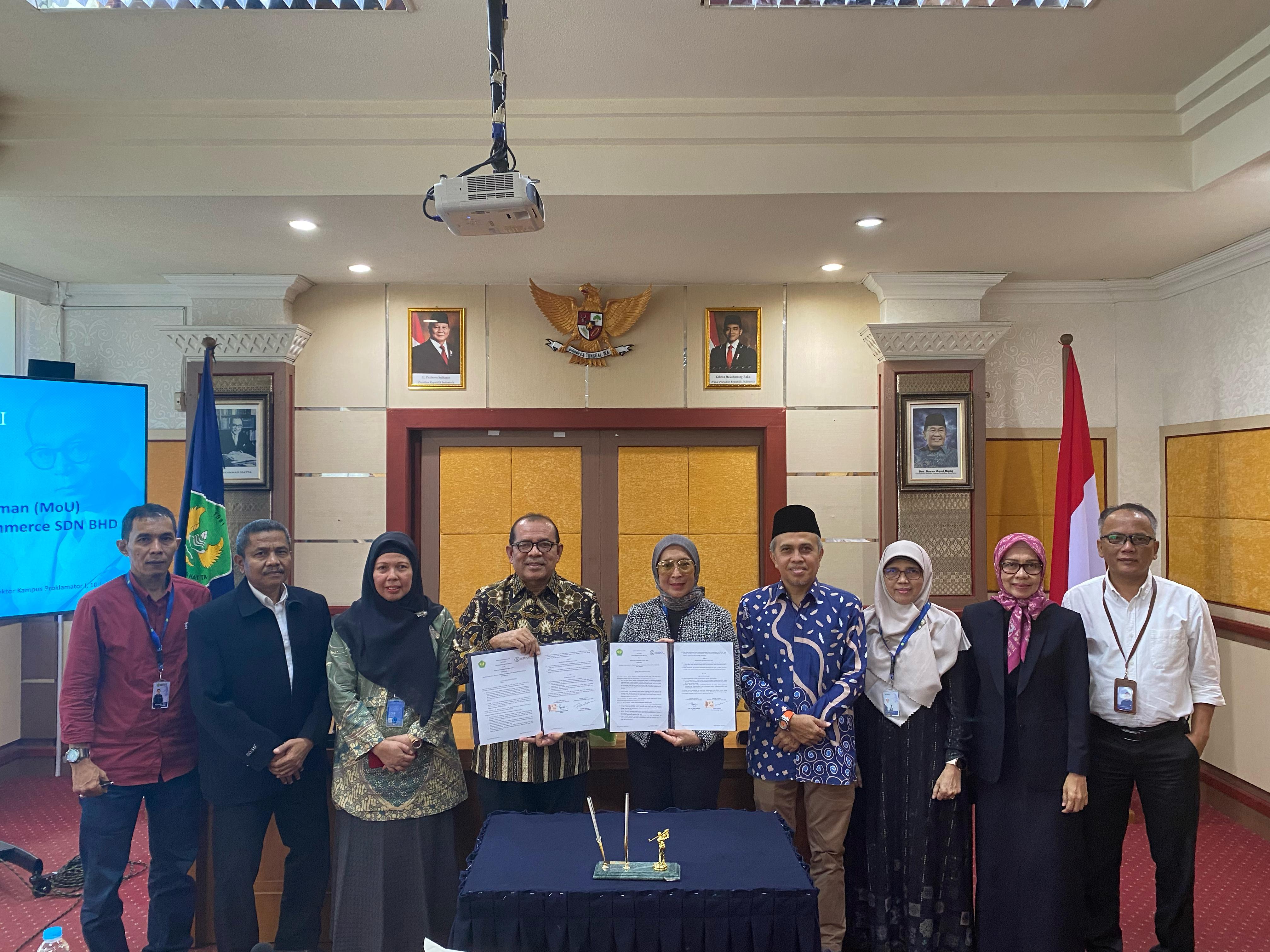 Universitas Bung Hatta Jalin Kerja Sama dengan Serunai Commerce SDN BHD Malaysia