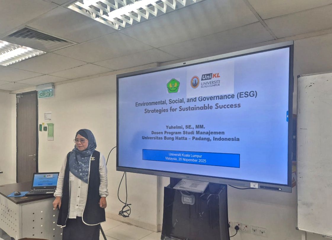 Dosen Manajemen Universitas Bung Hatta Jadi Visiting Lecturer Finance Management dan Corporate Finance di UniKL